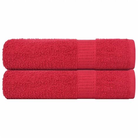 Handtücher 2 Stk. Rot 50x100 cm 360 g/m² 100% Baumwolle vidaXL210923