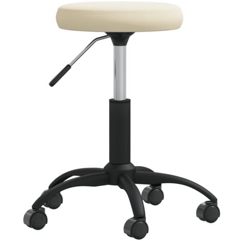 Massagehocker Samt Creme vidaXL166001 (1/5)