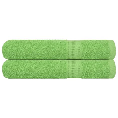 Saunatücher 2 Stk. Apfelgrün 80x200 cm 360 g/m² 100% Baumwolle vidaXL601987