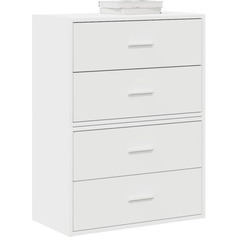 Schränke mit 2 Schubladen 2 Stk. Weiß 60x31x40 cm Holzwerkstoff vidaXL819469