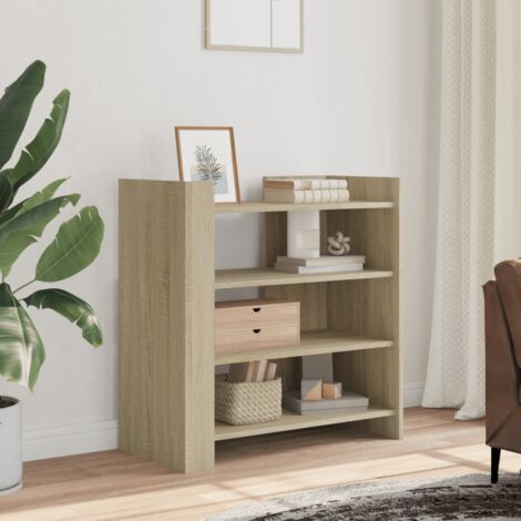 Sideboard Sonoma-Eiche 73,5x35x75 cm Holzwerkstoff vidaXL788626 (1/5)