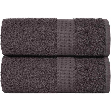 Waschlappen 2 Stk. Anthrazit 15x21 cm 360 g/m² 100% Baumwolle vidaXL322788