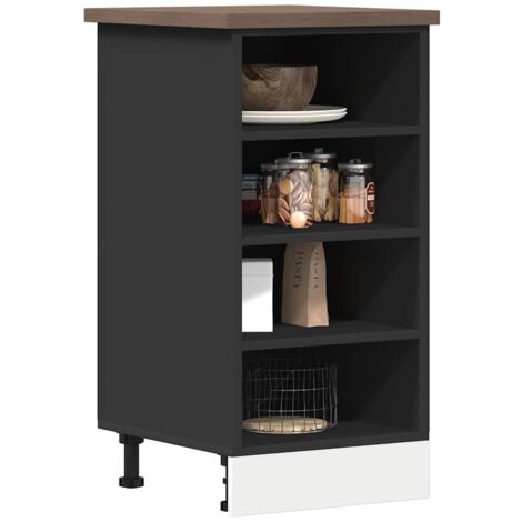 Unterschrank Schwarz 40x44,5x81,5 cm Holzwerkstoff vidaXL918974
