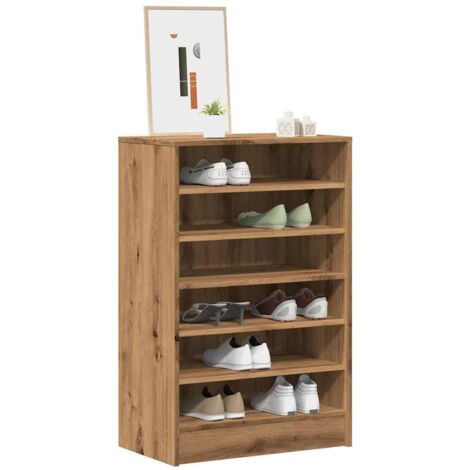 Schuhschrank Artisan-Eiche 60x35x92 cm Holzwerkstoff vidaXL158616