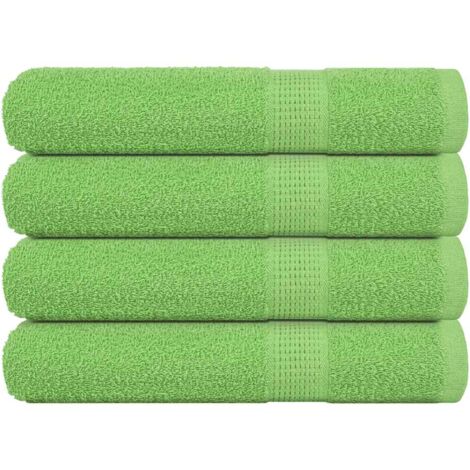 Saunatücher 4 Stk. Apfelgrün 80x200 cm 360 g/m² 100% Baumwolle vidaXL560918