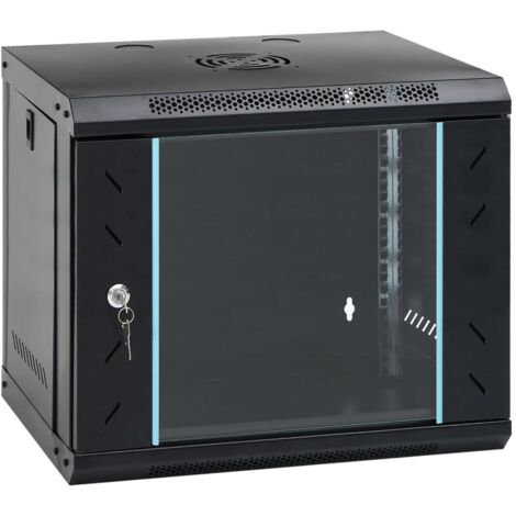 vidaXL Wandnetzschrank 9U 19" IP20 53x40x45 cm