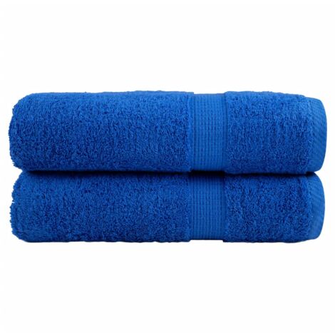 Premium-Badetücher SOLUND 2 Stk. Blau 100x150cm 600 g/m² vidaXL945367 (1/5)