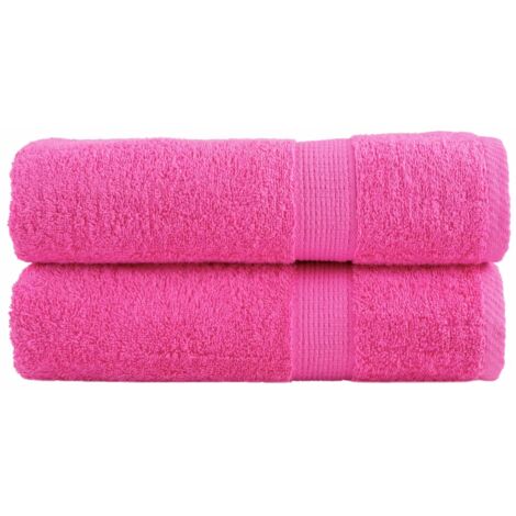 Premium-Handtücher SOLUND 2 Stk. Rosa 50x100 cm 600 g/m² vidaXL539079