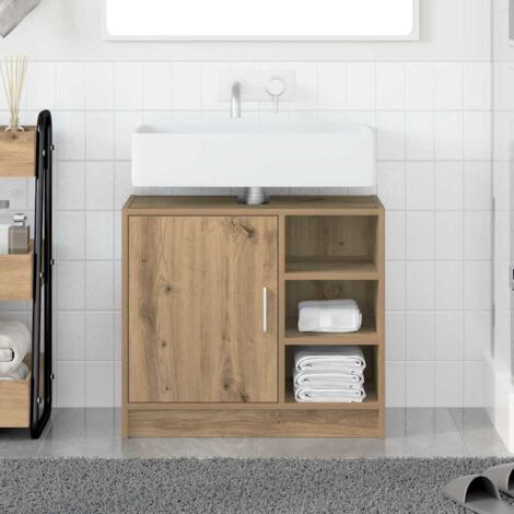 Waschbecken-Schrank Artisan Eiche 63x29x55 cm Holzwerkstoff vidaXL768485