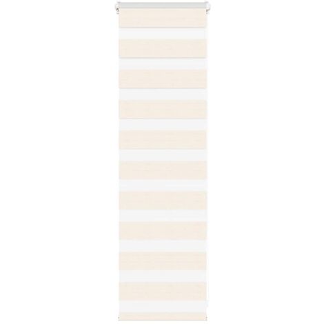 Zebrarollo Marmorbeige 40x100 cm Stoffbreite 35,9 cm Polyester vidaXL
