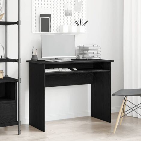 Schreibtisch Schwarz Eichen-Optik 90x50x74 cm Holzwerkstoff vidaXL241429