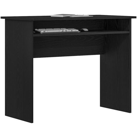 Schreibtisch Schwarz Eichen-Optik 90x50x74 cm Holzwerkstoff vidaXL241429