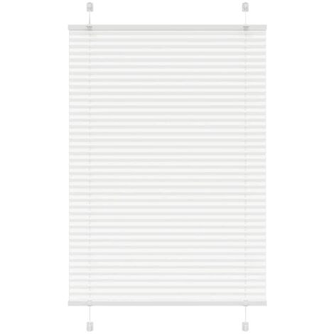 Plissee Weiß 95x100 cm Stoffbreite 94,4 cm Polyester vidaXL632615