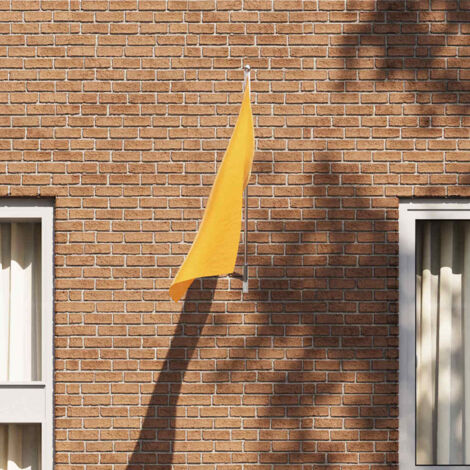 Flaggenhalter für 1 Flagge Wandmontage Silbern Stahl vidaXL858089