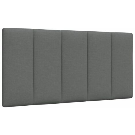 Kopfteil-Kissen "Hanko" Dunkelgrau 100 cm Stoff vidaXL