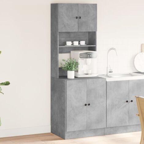 Küchenschrank Betongrau 60x50x180 cm Holzwerkstoff vidaXL651622