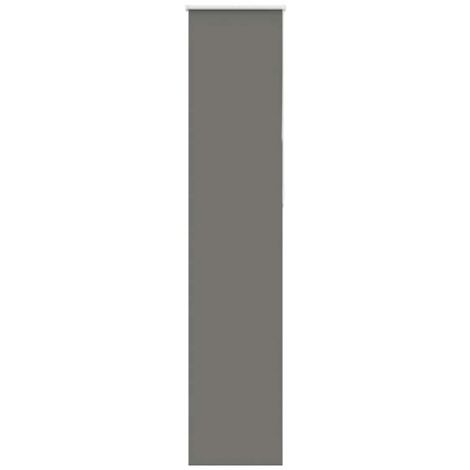 vidaXL Verdunkelungsrollo Grau 55x210 cm Stoffbreite 50,7 cm Polyester