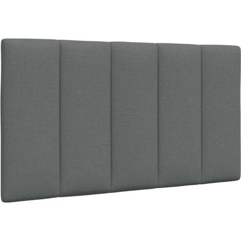 Kopfteil-Kissen "Hanko" Dunkelgrau 80 cm Stoff vidaXL