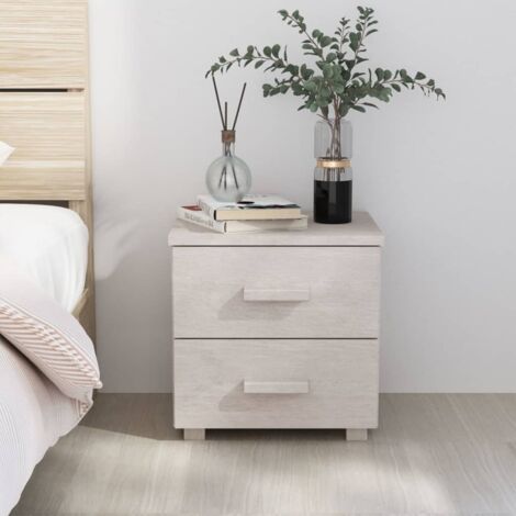 Vicco Nachttisch Holk – 2er Set, Anthrazit/Kiefer, 40x47x30 Cm, Mit Schubladen, Aus MDF Und Kiefernholz