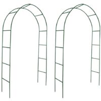 2x Garten Rosenbogen Torbogen Rankgitter Rosensäule CFW553234