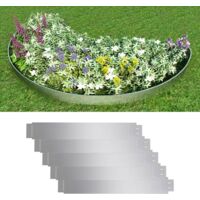 Flexible Rasenkante 5-er Set Verzinkter Stahl 100x14 cm CFW675967