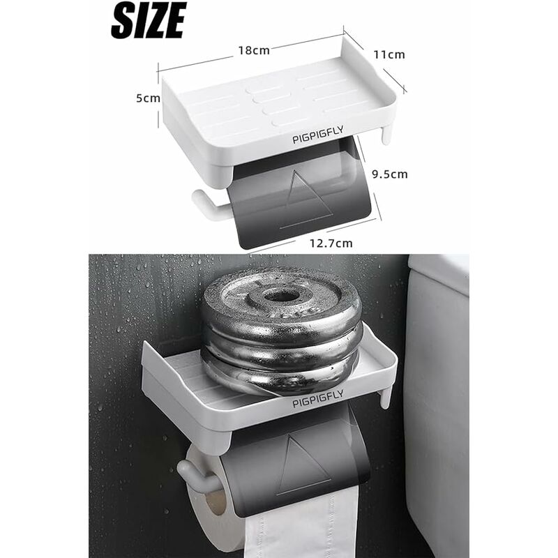  SITOVI Soporte adhesivo para papel higiénico, estante