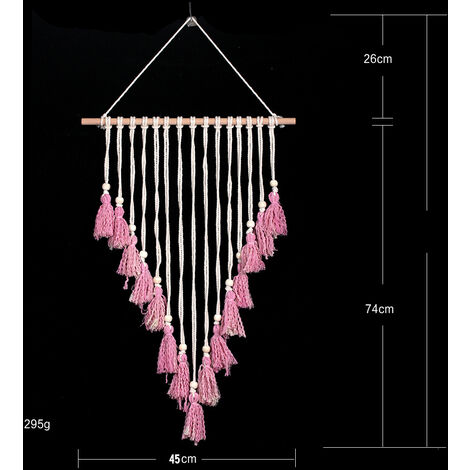 Cortina de hojas de macramé / Cortina de pared de macramé / Macramé /  Macramé / Puerta de macramé / Tapicería / Cortina / Decoración de pared /  telón de fondo d…