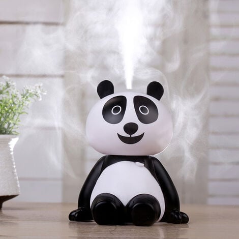 Humidificador Panda Difusor de aceite esencial Aroma Aceite esencial  Humidificador de niebla fría