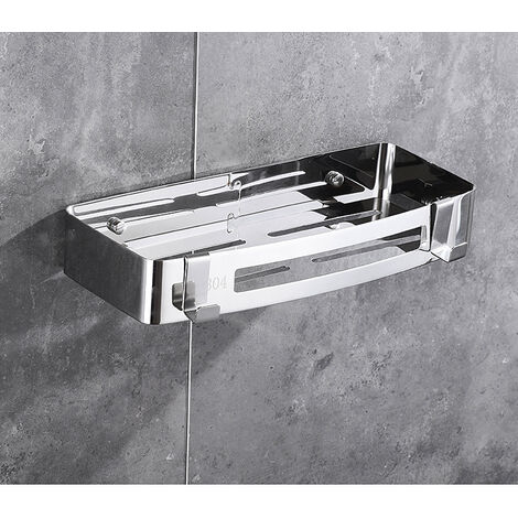 Soporte de aluminio para estante de almacenamiento de ducha, sin
