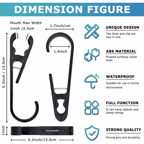 40 Uds. Ganchos para colgar ropa, colgadores de armario, organizador, Clip  para