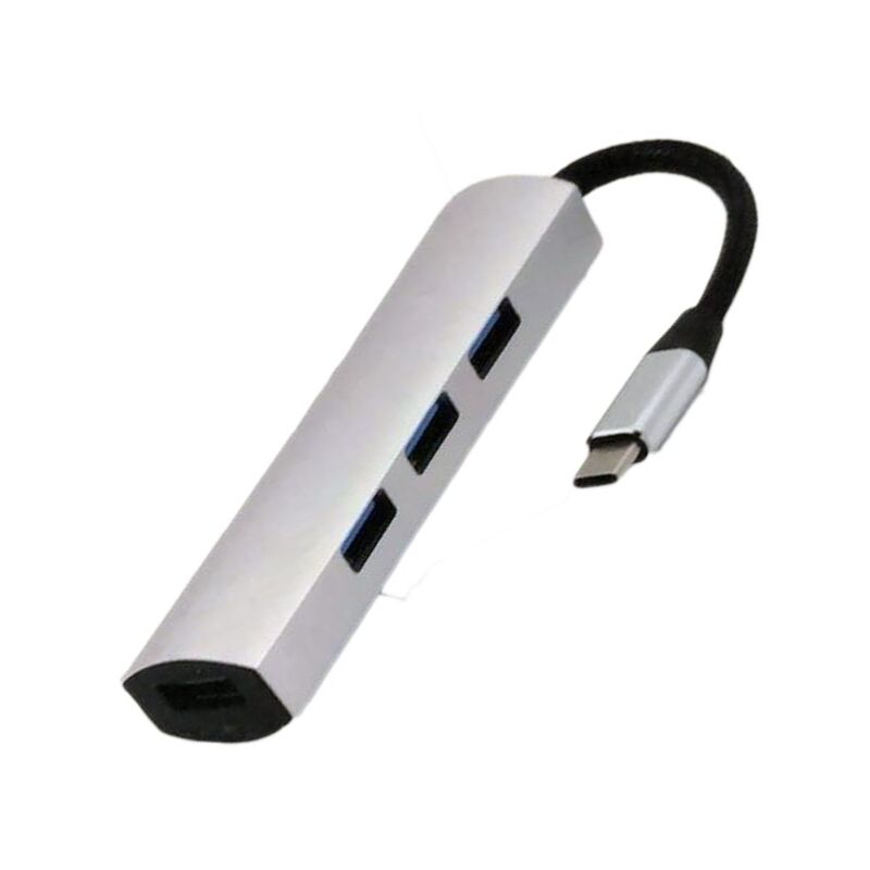 HUB ADAPTER USB-C ULTRA SLIM 1 X MICRO USB LADEN 3 X USB 3.0