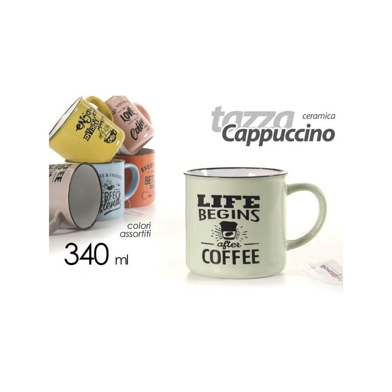 Tasse cappuccino grise 340ml lot de 12 - RETIF