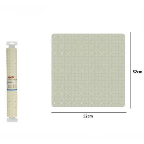 Rutschfeste PVC-Badematte Für Dusche & Bad – 40x60 Cm, Gelb, Mit Ablauflöchern, Waschbar, Schnelltrocknend