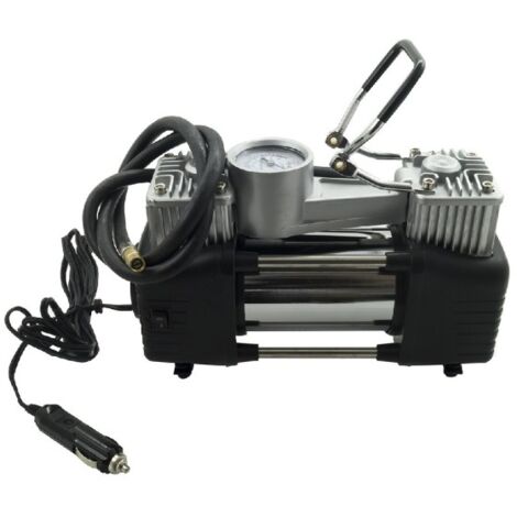 2-ZYLINDER-KOMPRESSOR 12V 85LT 150PSI AUTO-MOTORRAD-TASCHENLAMPE REISE NACH  HAUSE + KOFFER