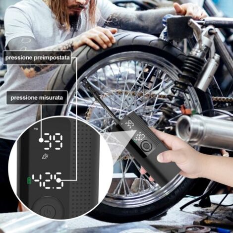 Elektrische Luftpumpe Pumpe Tragbare Luft Kompressor Auto Reifen Inflator  Druck Erkennung Luft Gebläse Für Autos Bike Motorrad Bälle