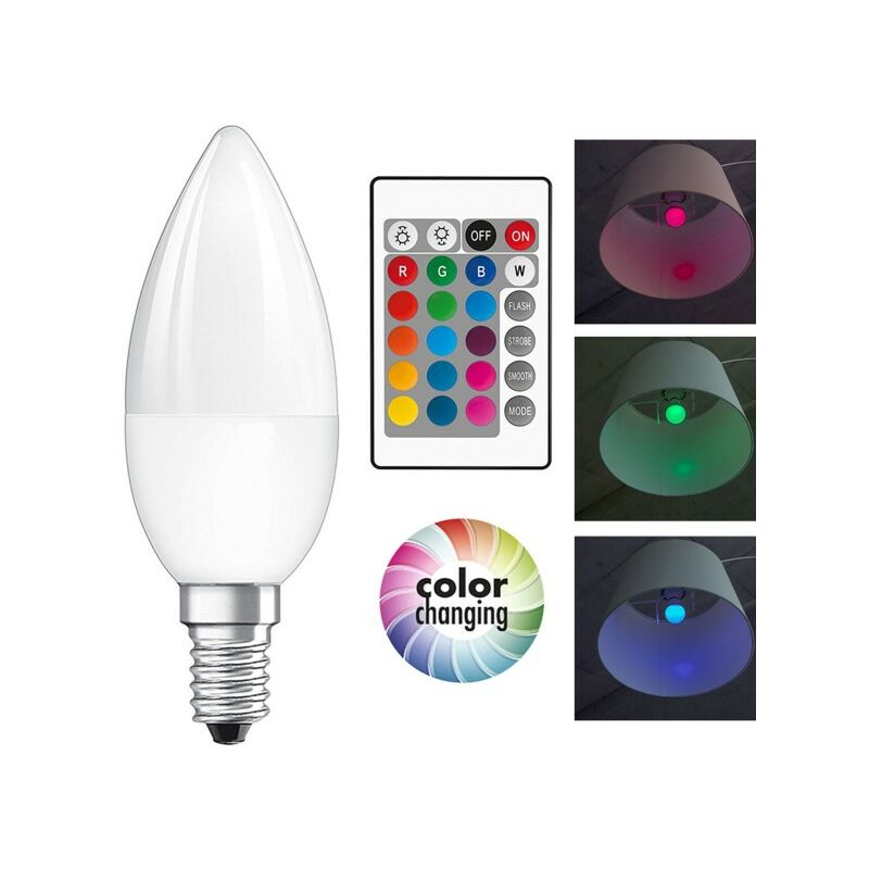 Garza Bombilla LED con Mando a Distancia 4W E27 RGB
