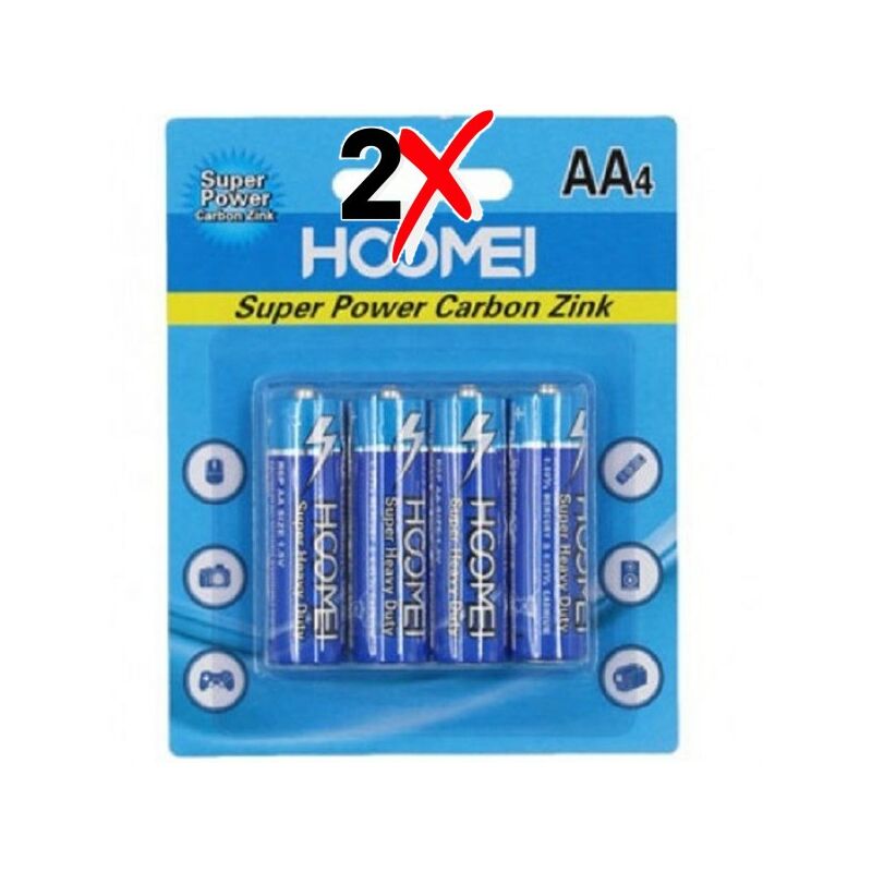 4 pilas Panasonic tamaño D Super Heavy Duty Power Zinc Carbon