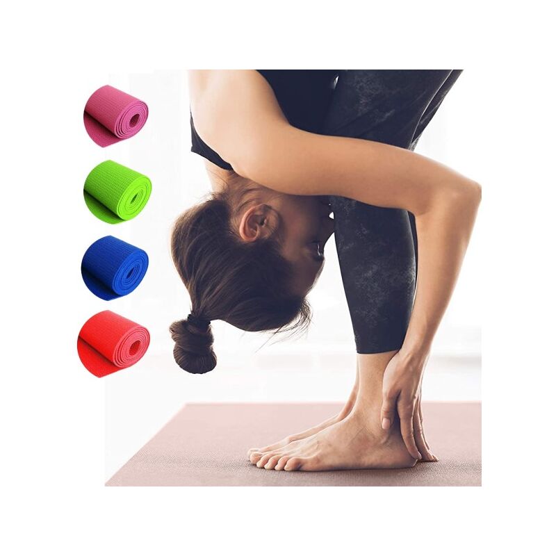 Esterilla Yoga Antideslizante entrenamiento 61x183 cm Azul