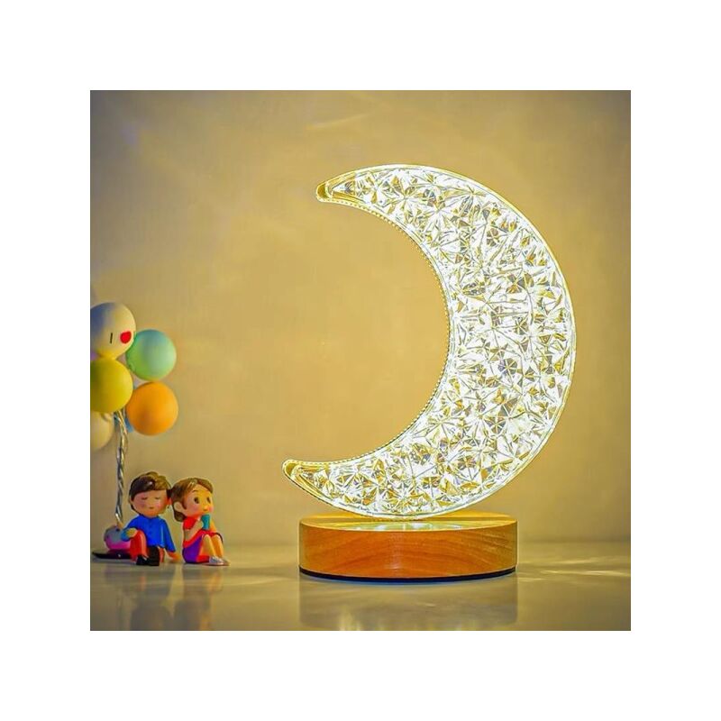 Lampe à poser Moon Câble USB incl.-27353 - España