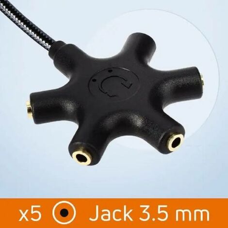 Adaptador Audio Usb-c A Doble Jack 3.5mm Hembra Casco + Micro Linq