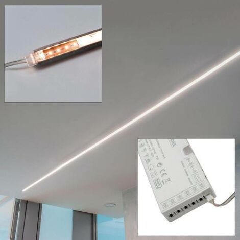 barra de luz LED lineal de 24 W de luz color blanca cálida para exteriores,  sumergible IP65
