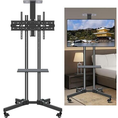 Muebles y soportes para equipos audiovisuales - Soporte de suelo con ruedas  para pantallas planas de 37 a 70