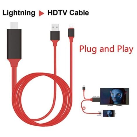Lightning USB HDMI HDTV TV Video Cable de video para iPhone i5
