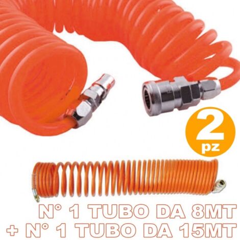 Manguera aire comprimido PVC 5m Tubo compresor Manguera entretejida Acople  rápido EU Aire a presión