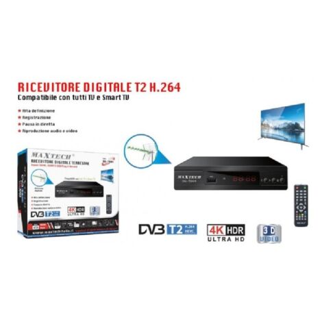 RECEPTOR TV TDT T2 EUROCONECTOR HD HDMI USB