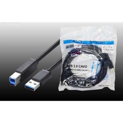 CABLE ALARGADOR USB 3.0 DE 5 METROS CONCENTRADOR DE DATOS DISCO DURO  IMPRESORA MAXTECH CA-3BM5M
