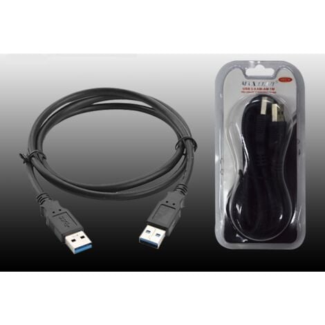 1MT USB 3.0 TIPO MACHO CABLE ALARGADOR PARA PC DATOS MAXTECH USB3.0-1M