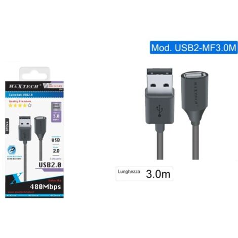 Alargador 4 enchufe 3.0 Metros / Conexion cable usb