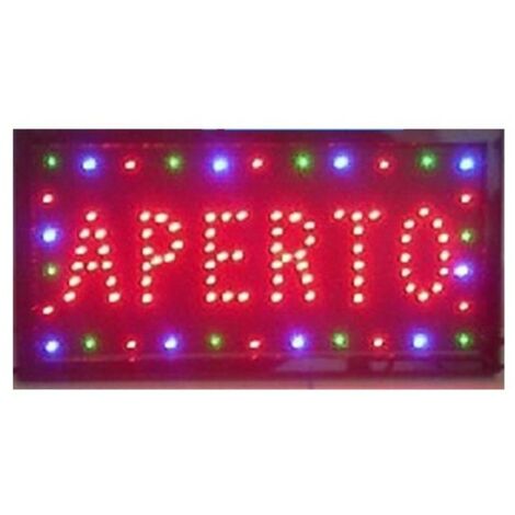 Letrero Led Abierto Display Anuncio Luminoso Con Movimiento