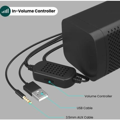 Comprar Barra de altavoz potente para ordenador con cable USB